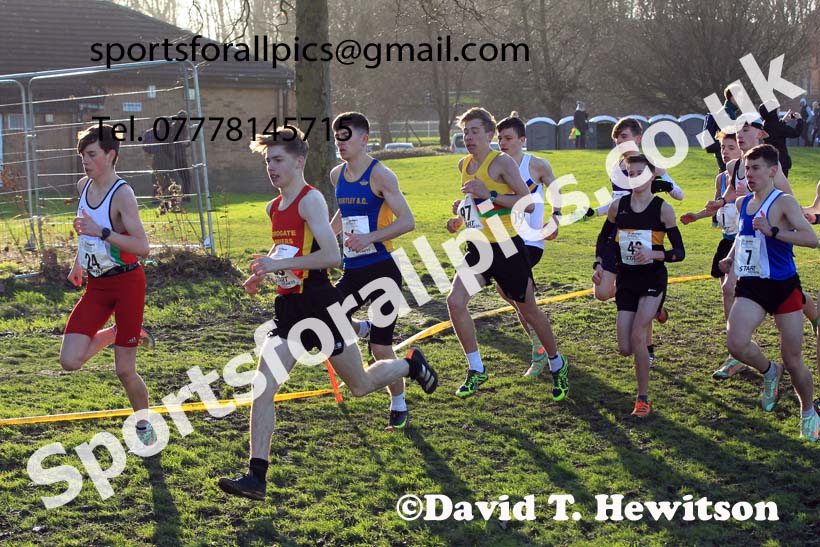 Mens under-17s 2022 Northern Cross Country Champs., Pontefract. Photo: David T. Hewitson/Sports for All Pics